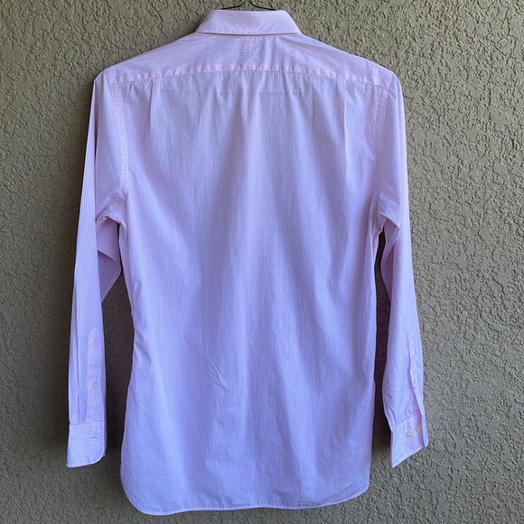 LN 🏇Ralph Lauren Dress Shirt  Slim Pinstripe Pink Pony - Picture 4 of 6